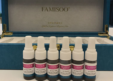 Μόνιμη εξάρτηση χρωστικών ουσιών φρυδιών Makeup Famisoo για τη χειρωνακτικές μάνδρα και τις μηχανές