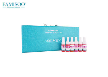 6 μόνιμα σύνολα μελανιού δερματοστιξιών χρωστικών ουσιών φρυδιών εμπορικών σημάτων Famisoo εξαρτήσεων Makeup μπουκαλιών